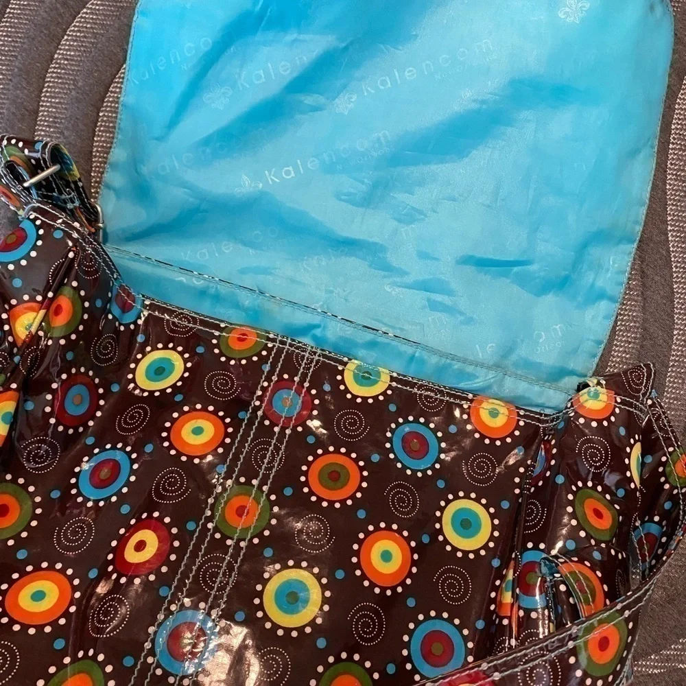 Kalencom multi colored many pocket Diaper Bag